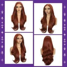 websterwigs Black 13x4 Glueless Lace Front Wig For Women, 26 Inch Synthetic Wig, Halloween - Multicolor - View 9