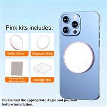 Cermin Cembung Magnetik Magsafe untuk Smartphone, Cermin Kecantikan, Cermin Magnetik untuk Video Selfie Vlog, Cocok untuk Android, Apple, dan Lainnya - Cermin selfie magnetik - View 9