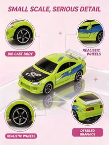 Jada Fast & Furious 25th Anniversary Nano Rides Random Style Mini Die-Cast Vehicle, 1 Random Car Per Pouch, 1.65in Movie Car Collectible, 12 Styles, Desk & Shelf Display - Multicolor - View 3
