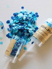 Multi-Color Paper Confetti Poppers, White Confetti, Party Atmosphere Maker, Suitable For Birthday/Wedding/Valentine's Day/Bachelor Party Celebrations Confetti Cannon, Streamer Poppers - Confetti Cannon - View 9