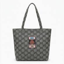 GUCCI Women's Vintage All-Over Print Tote Bag, Pineapple Applique Decor Large Capacity Shoulder Handbag, Suitable For Daily Commute - View 2