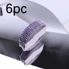 6 Rollen mit Strass-Verzierung DIY-Band - Geeignet für Näharbeiten, Feiertagsdekoration, Taschen, Kleidung, Partydekoration! - A - Übersicht 13