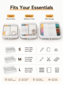 Travel Storage Bag, Can Store Toiletries And Cosmetics, Travel Storage Bag Set, Toiletries Storage, Zipper Box, Large Capacity Can Store Various Items - White - View 7