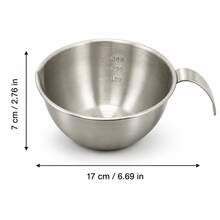 4-Piece CY Mixing Bowl Set With Handles: Stainless Steel Bowls Featuring Measurement Markings, Handles, And Strainers. This Multifunctional Set Is Designed For Mixing Batters, Eggs, And Cream, As Well As For Washing And Draining Fruit, Rice, And Beans. - View 15