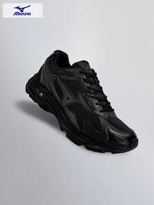 Mizuno New RACERS Cushioned Soft Sole Casual Shoes, Breathable Lightweight Sports Running Shoes For Men And Women - Black - View 6