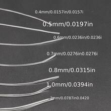 1 Roll Transparent Strong Elastic Cord, Plastic Crystal Bead Elastic String, Jewelry Making Line, DIY Bracelet, Necklace Cord, DIY Beading Line, Handmade Jewelry Making Materials, Necklace Bracelet Universal Elastic Rope, Handmade Craft Supplies - Beading Line - One Size - View 6