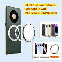 Cermin Cembung Magnetik Magsafe untuk Smartphone, Cermin Kecantikan, Cermin Magnetik untuk Video Selfie Vlog, Cocok untuk Android, Apple, dan Lainnya - Cermin selfie magnetik - View 2