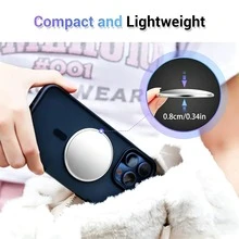 Cermin Cembung Magnetik Magsafe untuk Smartphone, Cermin Kecantikan, Cermin Magnetik untuk Video Selfie Vlog, Cocok untuk Android, Apple, dan Lainnya - Cermin selfie magnetik - View 6