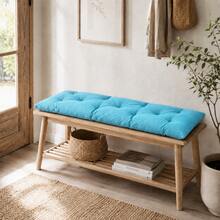 "Modern Bench Cushion – Sleek, Comfortable & Durable Cushion For Entryway Benches And Living Room Floors & Seats - Teal Blue - View 10