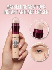 Maybelline Instant Anti-Age Eraser Concealer Face Concealer With Sponge 00 Ivory 6.8ml – Concealer, Anti-Aging, For Women, Ivory, Suitable For Daily Beauty Routine - 00 Ivory - View 1