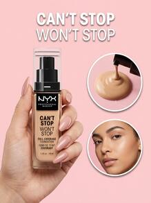 NYX Can'T Stop Won'T Stop Full Coverage Foundation CSWSF10 Buff 30 Ml – Foundation, Full Coverage, For Oily Skin, Buff, Suitable For Daily Makeup - CSWSF10 Buff - View 1