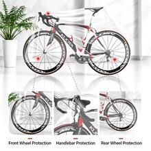 2pcs Road Bike Dedicated Protection, High Transparency Material Without Obscuring Aesthetics, Elastic Cuff Quick Wear, Compatible With Road Bike, Mountain Bike And Other Multiple Models, Portable Disposable Transparent Bicycle Cover, Mountain Road Bicycle Dustproof Waterproof Sunproof Rainproof Cover, Electric Bike Cover, Durable Bicycle Protection Cover, Sunshade - Clear - View 4