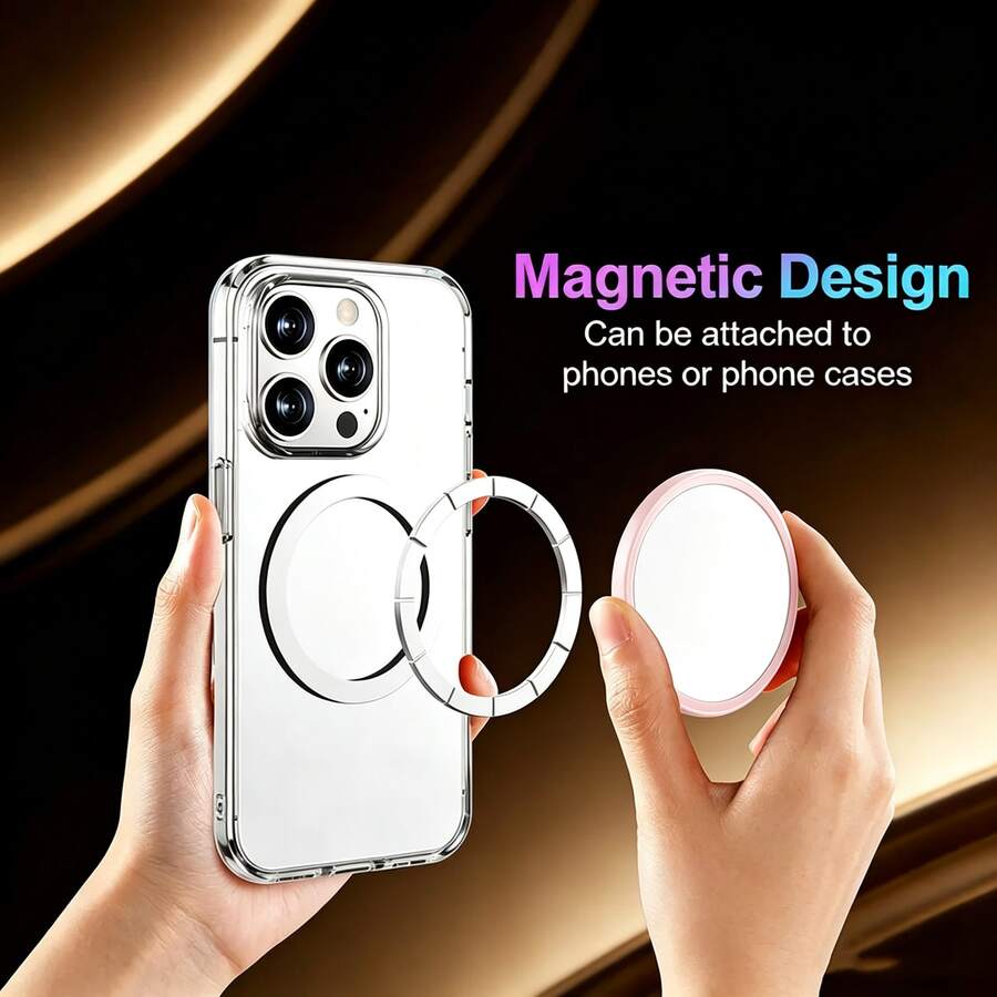 Cermin Cembung Magnetik Magsafe untuk Smartphone, Cermin Kecantikan, Cermin Magnetik untuk Video Selfie Vlog, Cocok untuk Android, Apple, dan Lainnya - Cermin selfie magnetik - View 1