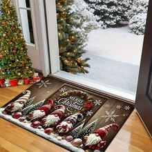 1 Buah Karpet Motif Salju dan Kurcaci Natal dengan Serat Kayu, Cocok untuk Sofa dan Samping Tempat Tidur - Serat Poliester Lembut, Tumpukan Pendek, Persegi Panjang, Sempurna untuk Dekorasi Kamar Tidur dan Ruang Tamu, Karpet Luar Ruangan, Dekorasi Rumah, Karpet Area, Karpet Kamar Tidur, Karpet yang Dapat Dicuci - Beraneka warna - View 5