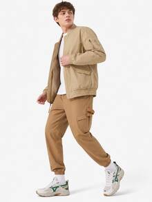 Timberland New Men's Outdoor Hiking Climbing Camping Hooded Windproof Jacket Sports Coat - Khaki - View 5