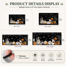 1pc, Ghost Black Cat Tomb Pattern Printed Diatomaceous Earth Kitchen Mat, Absorbent Kitchen Floor Mat, Kitchen Rug, Long Strip Foot Mat, Sink Front Mat, Halloween, Can Be Used As Halloween Gift, Halloween Decoration, Suitable For Kitchen, Bathroom, Entryway, Hallway, Laundry Room And Home Decor - Multicolor - View 4