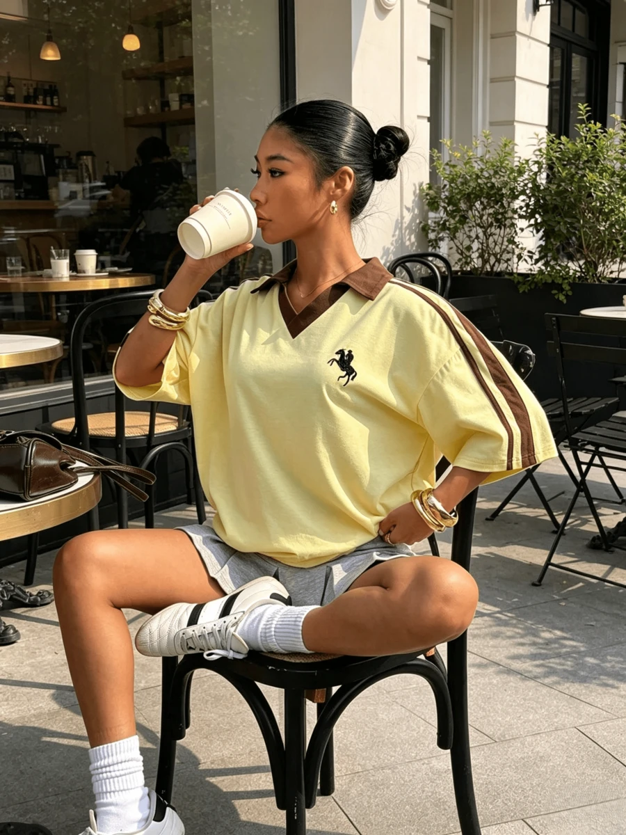 Women Midi Dresses - Màu vàng - Xem 1