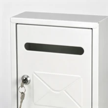 Household Wall‑Mounted Locked Mailbox, Rust‑Proof And Durable, Anti‑Theft With Keys, Capable Of Storing Letters And Newspapers, Easy To Install, Suitable For Homes And Shops. - A - View 9