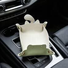 Cat-Shaped Desktop Storage Tray, Office Desk Storage Box, Folding Jewelry, Stationery, Key Storage Tray, Home Desktop Decoration, Suitable For Desktop, Bedroom, Car Storage, And Other Small Items. A Must-Have Cute Storage Tray For Every Household. - Multicolor - View 8
