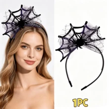 1pc Halloween Scary Spider Skull Headband, Halloween Spider Skull Headband, Costume Headpiece, Suitable For Party, Theme Gathering, Cosplay Outfit, Lightweight And Easy To Wear, Strong Atmosphere, Holiday Decoration Accessory, Home Decor, Family Essential, Best Gift For Partner / Family / Friends, Birthday Gift And Holiday Gift, Halloween Gift, Christmas Gift - Multicolor - View 10