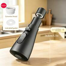 Kitchen Faucet, Sink Faucet, Rotatable Splash-Proof Water-Saving Universal Faucet, Multi-Function Faucet Extender, Universal Faucet Adapter, Handheld Faucet Sprayer, Multi-Mode Water Flow, One-Touch Shut-Off, 360-Degree Rotation, Leak-Proof Powerful Spray Head, Suitable For Kitchen Cleaning, Bathroom Accessories, Bathroom Decor, Kitchen Accessories, Kitchen Essentials - Multicolor - View 9