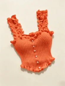 Vestidos midi para mujer - Naranja - Ver 2