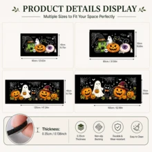 1pc, Cartoon Ghost Black Cat Pumpkin Pattern Printed Diatomaceous Earth Kitchen Mat, Halloween, Can Be Used As Halloween Gift, Halloween Decoration, Absorbent Kitchen Floor Mat, Kitchen Rug, Long Strip Foot Mat, Sink Front Mat, Suitable For Kitchen, Bathroom, Entryway, Hallway, Laundry Room And Home Decor - Multicolor - View 4
