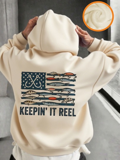 Tween Boy Fun Print Pullover Sweatshirt, Warm & Comfortable Thermal Lined Pullover Sweatshirt For Autumn/Winter