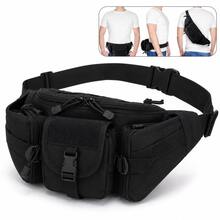 Men's Multi-Pocket Waist Bag, Large Capacity Practical Waist Bag, With Adjustable Waist Strap, Suitable For Travel, Outdoor And Daily Use - Multicolor - View 3