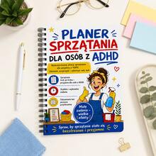ADHD Household Cleaning Planner Spiral Notebook, Low-Stress Home Cleaning Schedule, Step-By-Step Chore Task Tracker, Minimalist Cartoon Home Organization Notebook, Easy Cleaning Task Completion, Home Cleaning Workflow Organizer, Anxiety Relief For Organizing, Family Cleaning Check-In Handbook, Home Storage Management Record Book, Fun Life Planning Creative Notebook - Style 1 - View 5