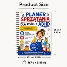 ADHD Household Cleaning Planner Spiral Notebook, Low-Stress Home Cleaning Schedule, Step-By-Step Chore Task Tracker, Minimalist Cartoon Home Organization Notebook, Easy Cleaning Task Completion, Home Cleaning Workflow Organizer, Anxiety Relief For Organizing, Family Cleaning Check-In Handbook, Home Storage Management Record Book, Fun Life Planning Creative Notebook - Style 1 - View 7