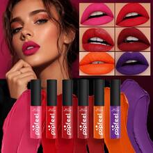 Popfeel 6 Pcs Set Matte Lip Cream Liquid Lipstick, High Pigment Transfer Resistant Velvet Lip Makeup Choice Official Affordable Makeup - Baby Pink - View 5