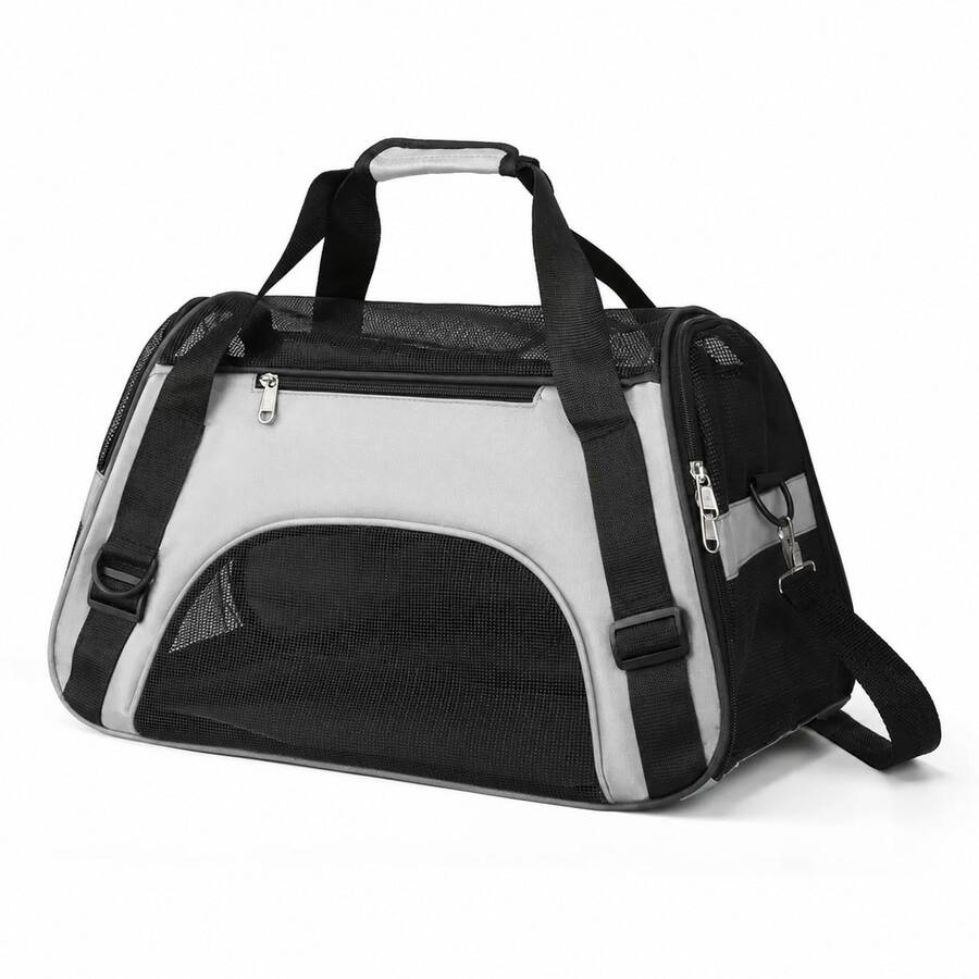 Pet Backpack - Light Grey - View 1