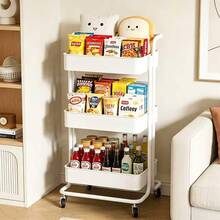 3 Tier Storage Trolley Cart On Wheels Kitchen Bathroom Laundry Narrow Space Rack - View 1