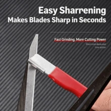 Mini Portable Diamond Sharpener File, Multi‑Function For Outdoor Knives, Scissors, Garden Pruners & Fruit Branch Shears, Sharpening Stone Tool For Edge Honing, Random Red/Black, 1 Piece - A - View 2