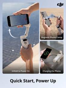dji Osmo Mobile 7P/7 Phone Gimbal | 7P Standard Tracking Module: Native Tracking + Fill Light + Audio Recording, 3-Axis Stabilization, Smart Tracking 8.0, Magnetic Quick Release, Live Streaming/Selfie Essential (Brand New, Activated Only) - View 10