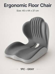1pc Ergonomic Memory Foam Lumbar Support Cushion, L-Shaped Seat Pad With Waist Support Design, Suitable For Car, Truck Driver, Office Chair, Gaming Chair, Provides Comfortable Support For Long-Term Sitting, Back To School Essential - D - View 13