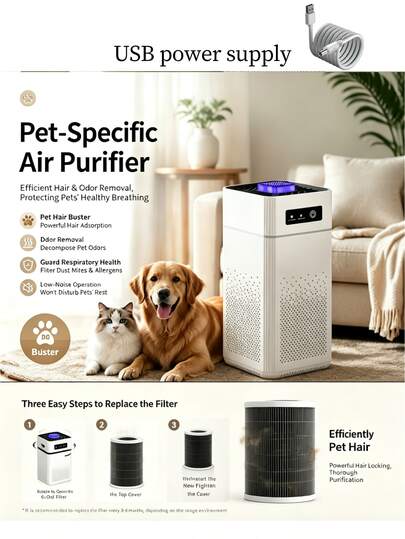 1個 マイナスイオン空気清浄機、消臭、静音運転、3000W マイナスイオン放出、USB給電、効率的なフィルター浄化、マイナスイオン浄化、スリープモード、3段階調整。機能: VOC、花粉、ほこり、ホルムアルデヒド、二次喫煙、殺菌、煙霧、消毒