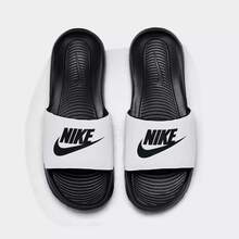 NIKE VICTORI ONE SLIDE SANDALS MEN'S Black/White/Black CN9675-005 | Pool & Beach Ready, Recovery Comfort - 黑白熊貓 - 查看 1