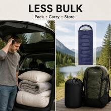 Thickened Warm Outdoor Camping Sleeping Bag, Night Warmth, Suitable For Camping, Short Trips And Outdoor Exploration, All-Season Travel Sleeping Bag, Camping Equipment - Multicolor - View 7