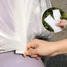 2pcs Road Bike Dedicated Protection, High Transparency Material Without Obscuring Aesthetics, Elastic Cuff Quick Wear, Compatible With Road Bike, Mountain Bike And Other Multiple Models, Portable Disposable Transparent Bicycle Cover, Mountain Road Bicycle Dustproof Waterproof Sunproof Rainproof Cover, Electric Bike Cover, Durable Bicycle Protection Cover, Sunshade - Clear - View 6