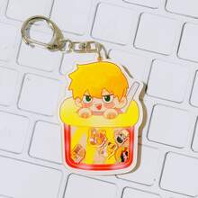 1pc Mob Psycho 100 Cartoon Dimple Shaking Keychain Acrylic Shaking Pendant For Backpack - Multicolor - View 11