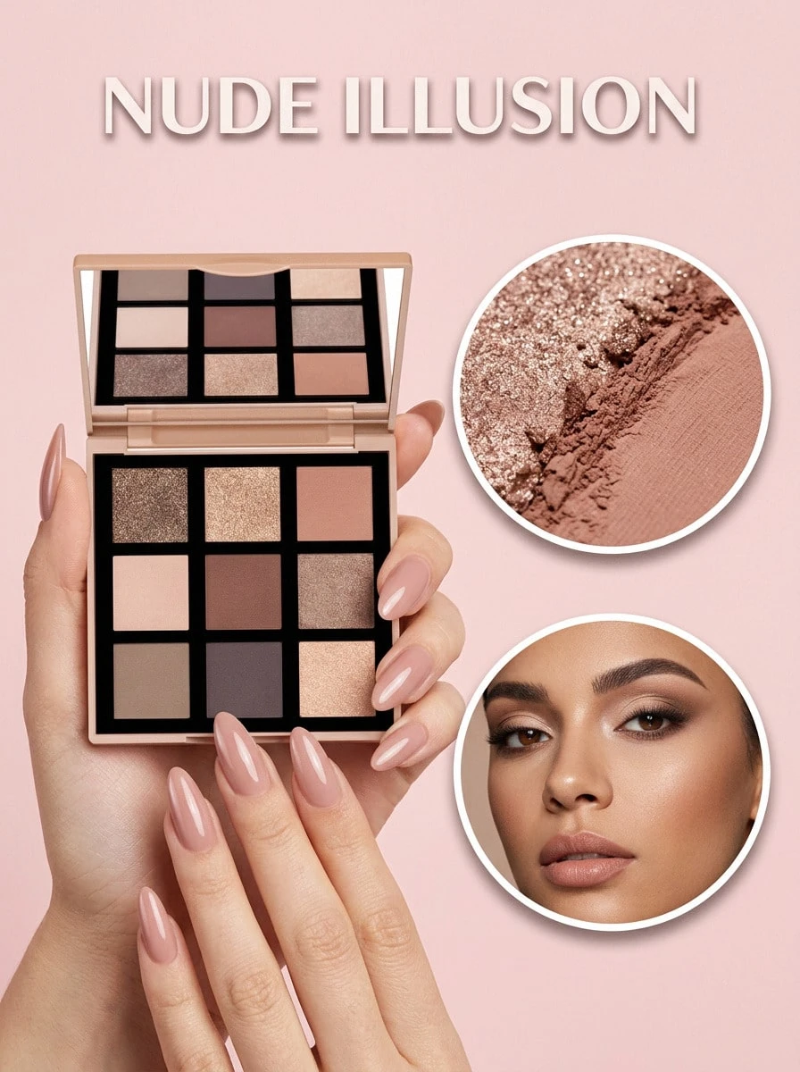 Diego Dalla Palma Nuda Warm Eye Palette 301 Multicolore 8.5 G – Eyeshadow Palette, High Pigment, For Beauty Lovers, Warm Tones, Suitable For Daily Routine - 301 Multicolored - View 1
