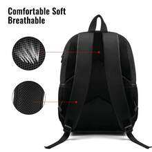 Gothic Skull Multi-Pattern 2D Printed Backpack, Large Capacity Storage, Side Mesh Pocket For Water Bottle, Breathable Adjustable Wide Strap, Personalized Style For Daily Commute, Travel And Casual Use - Backpack - View 5