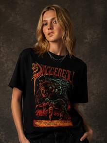 Lokale Lager,Marque,Daggerfall T-Shirt Man's Fashion Cotton Black Clothes XXL - 黑色 - 查看 2