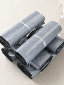 Packaging Bags, Self-Sealing Courier Bags, Shipping Envelopes, Multi-Size Waterproof Mailing Envelopes - Thickened Plastic Packaging Bags, Leak-Proof And Tear-Resistant, Multi-Purpose Simple Packaging Bags, Suitable For Office, Clothing Packaging Backside - Silver Gray - View 3
