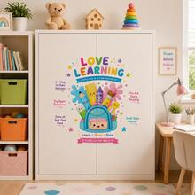 Removable Waterproof Educational Vinyl Wall Decals, Suitable For Classroom, Daycare, Children's Room, Playroom, Home Learning Corner, Preschool, Kindergarten, Elementary School, Love Learning Wall Decor - Motivational Wall Stickers - View 5