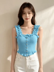 Vestidos midi para mujer - Azul - Ver 5