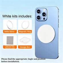 Cermin Cembung Magnetik Magsafe untuk Smartphone, Cermin Kecantikan, Cermin Magnetik untuk Video Selfie Vlog, Cocok untuk Android, Apple, dan Lainnya - Cermin selfie magnetik - View 8