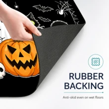 1pc, Cartoon Ghost Black Cat Pumpkin Pattern Printed Diatomaceous Earth Kitchen Mat, Halloween, Can Be Used As Halloween Gift, Halloween Decoration, Absorbent Kitchen Floor Mat, Kitchen Rug, Long Strip Foot Mat, Sink Front Mat, Suitable For Kitchen, Bathroom, Entryway, Hallway, Laundry Room And Home Decor - Multicolor - View 5